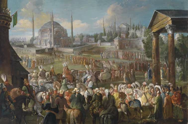 Une procession du sultan à Istanbul